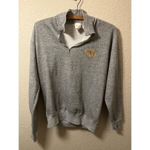 Vintage Gray San Jose State University Quarter Zip Pullover